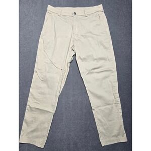 Lululemon Tan ABC Pants Mens Casual Commuter Everyday‎ Athleisure 32x28